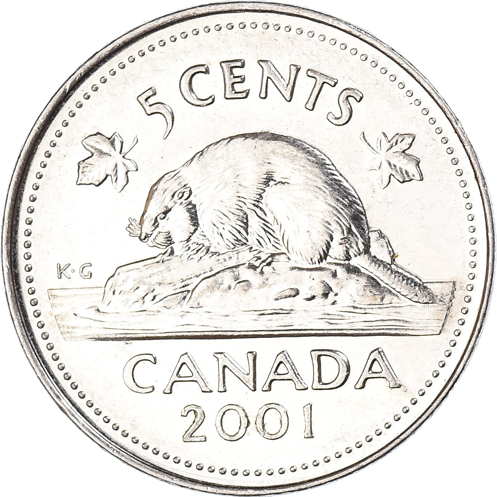 Moeda, Canadá, 5 Cents, 2001