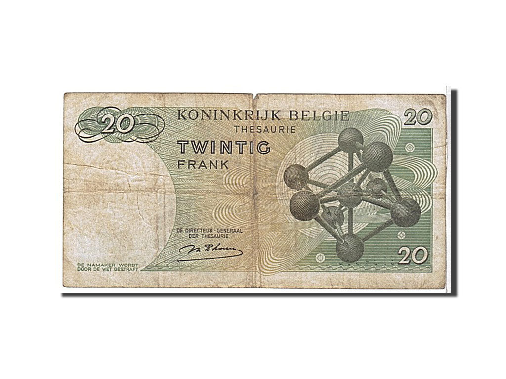 Billet, Belgique, 20 Francs, 1964, KM:138, TTB