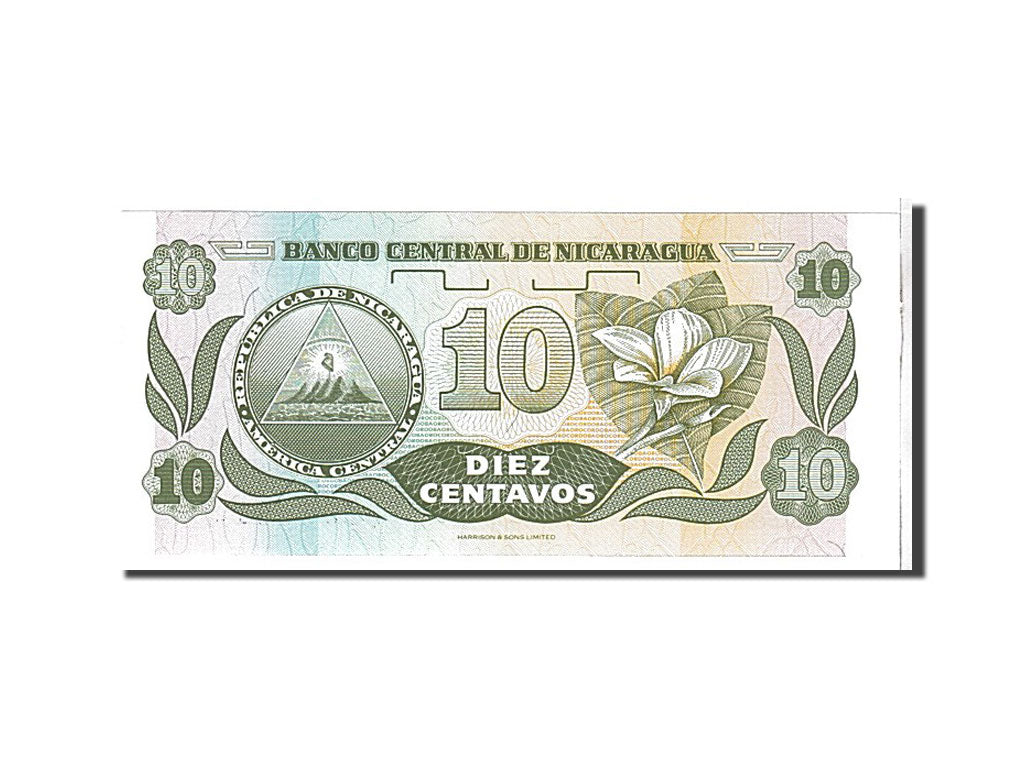 Billet, Nicaragua, 10 Centavos, 1991, NEUF