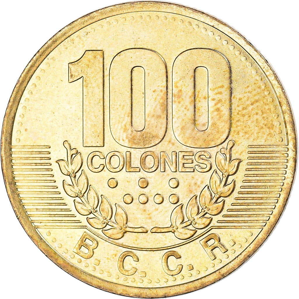 Monnaie, Costa Rica, 100 Colones, 1995