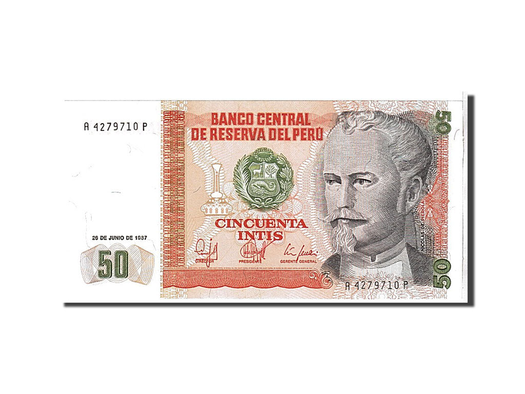 Billete, 50 Intis, 1987, Perú, KM:131b, UNC