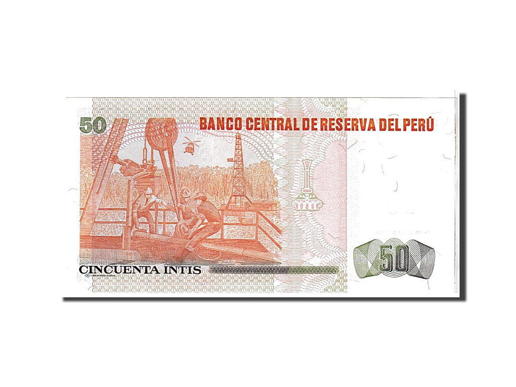 Billete, 50 Intis, 1987, Perú, KM:131b, UNC