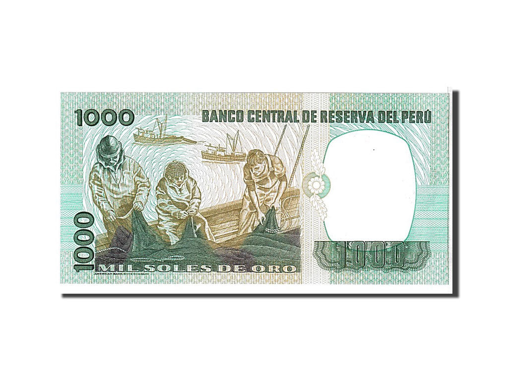 Billet, Pérou, 1000 Soles De Oro, 1981, KM:122a, NEUF