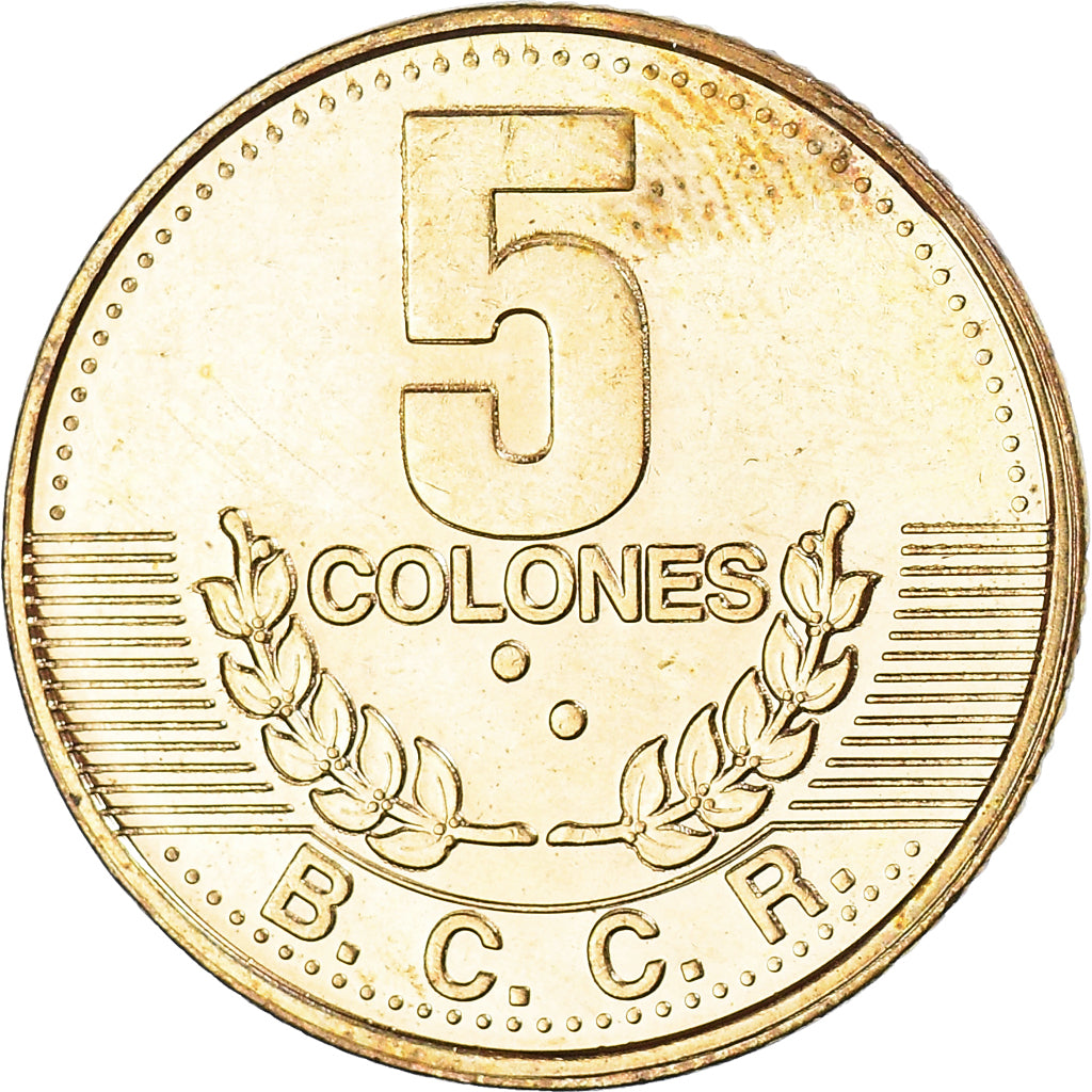 Monnaie, Costa Rica, 5 Colones, 1995