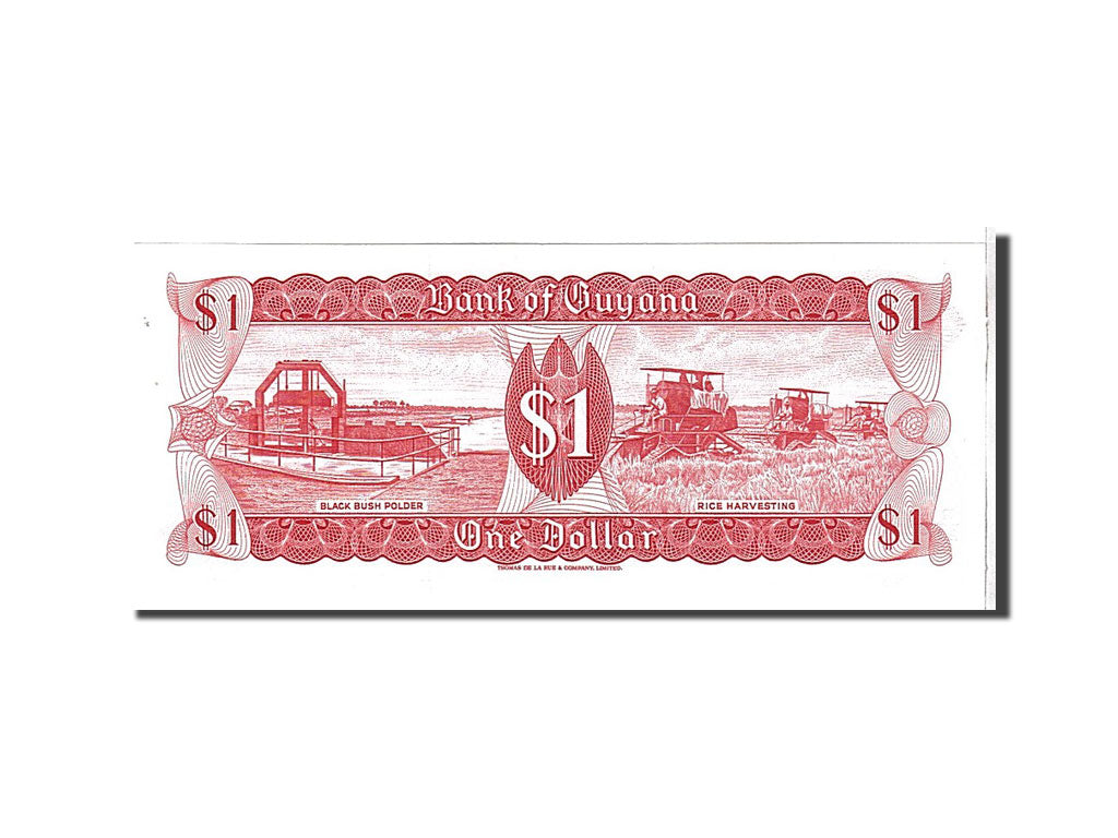 Billet, Guyana, 1 Dollar, 1989, KM:21f, NEUF