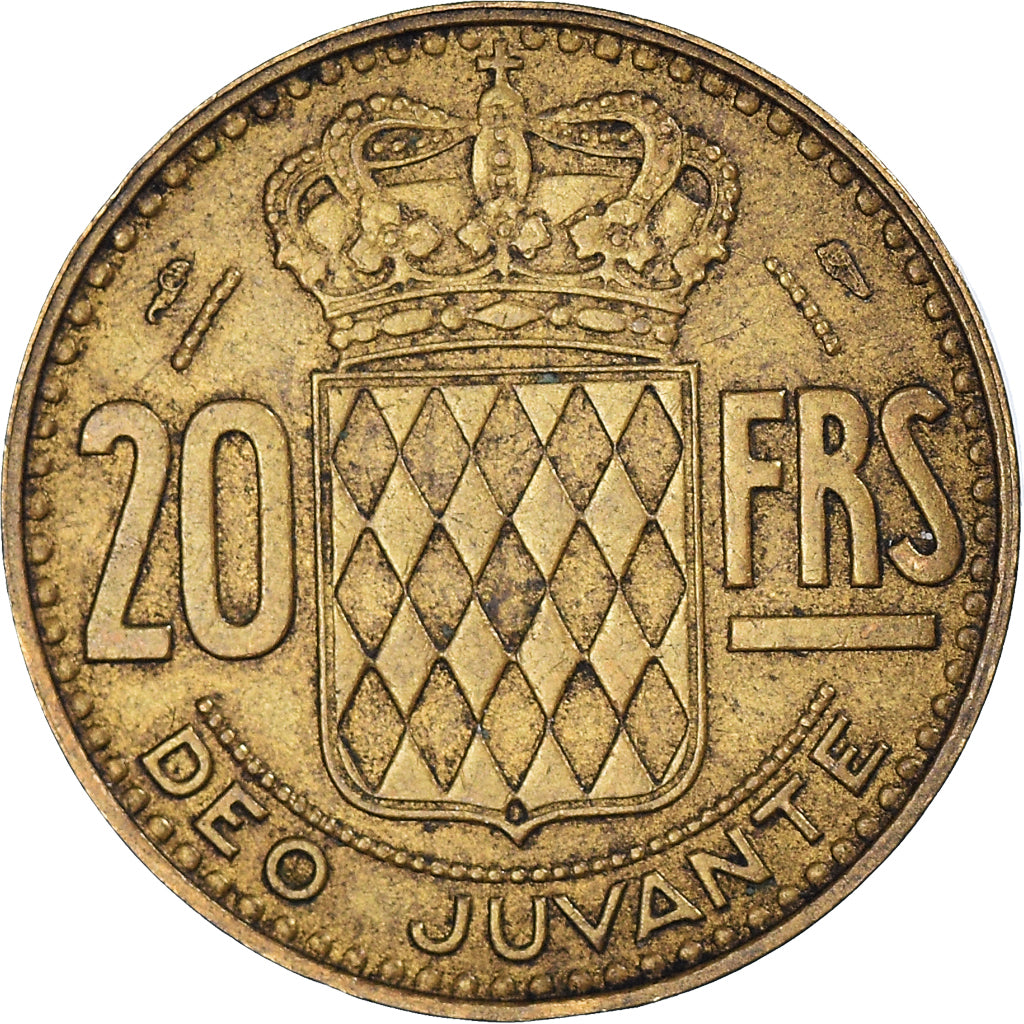 Moneda, Mónaco, 20 Francs, Vingt, 1950