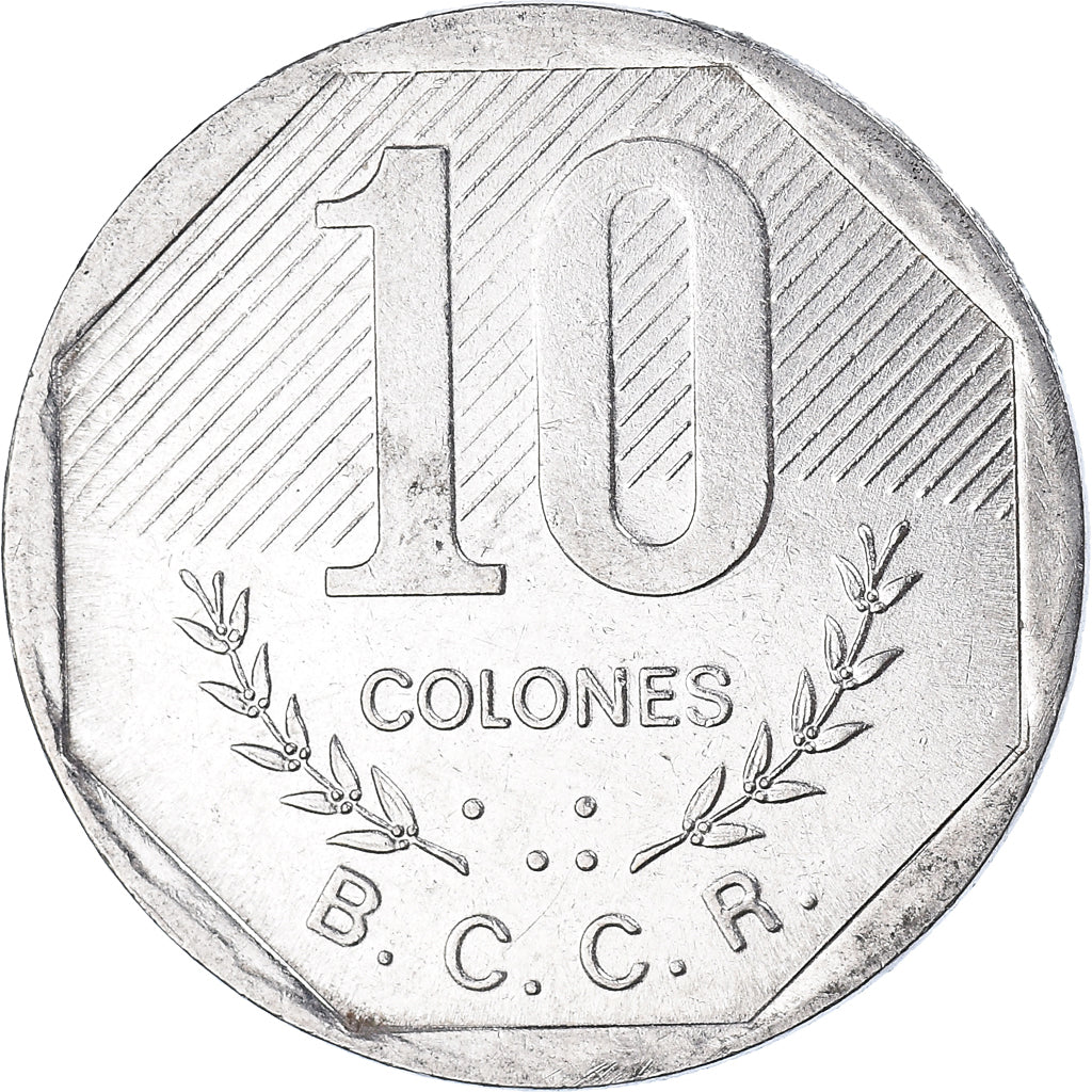 Münze, Costa Rica, 10 Colones, 1992