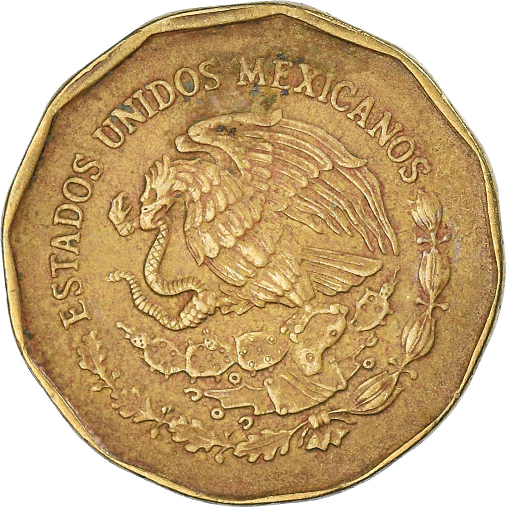 Coin, Mexico, 20 Centavos, 1992