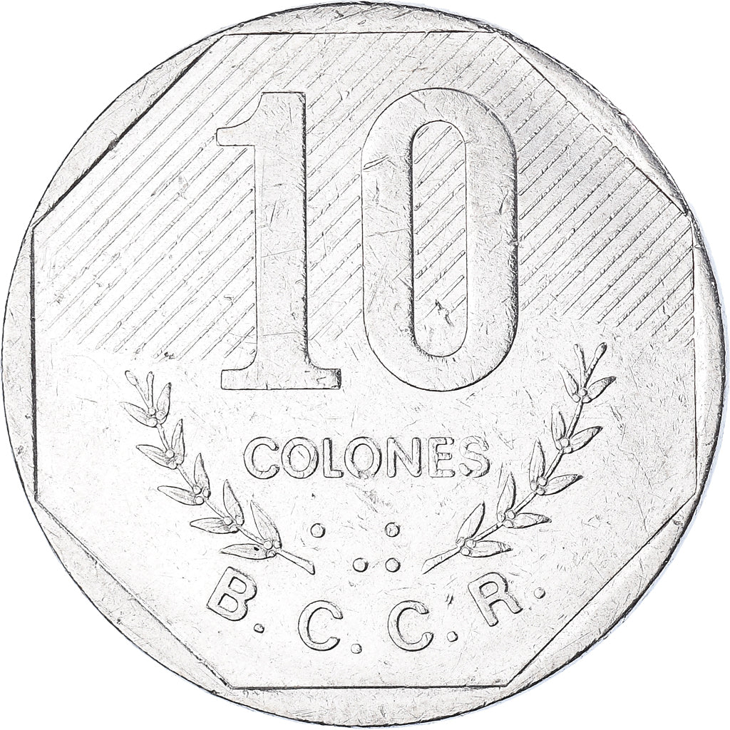Moeda, Costa Rica, 10 Colones, 1983