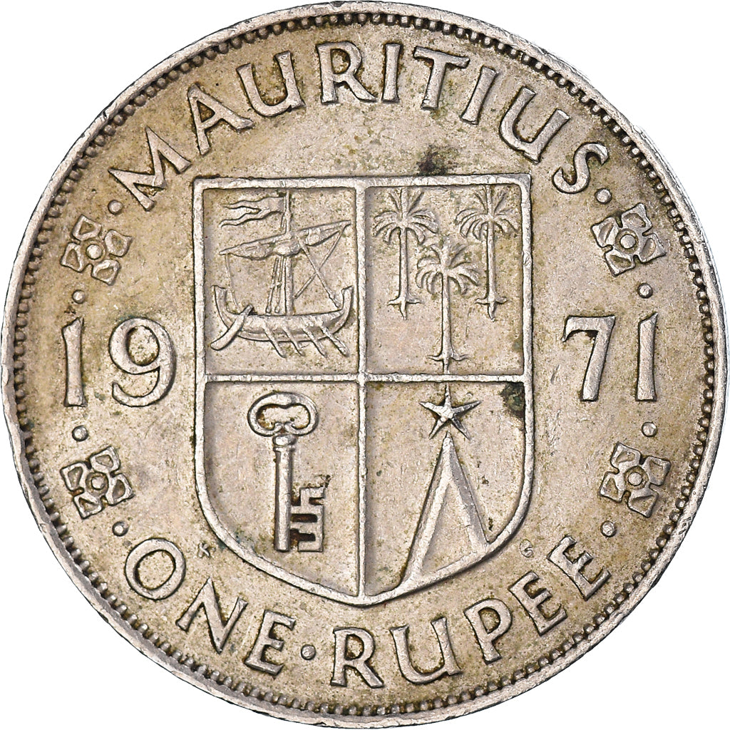 Moeda, Maurícia, Rupee, 1971