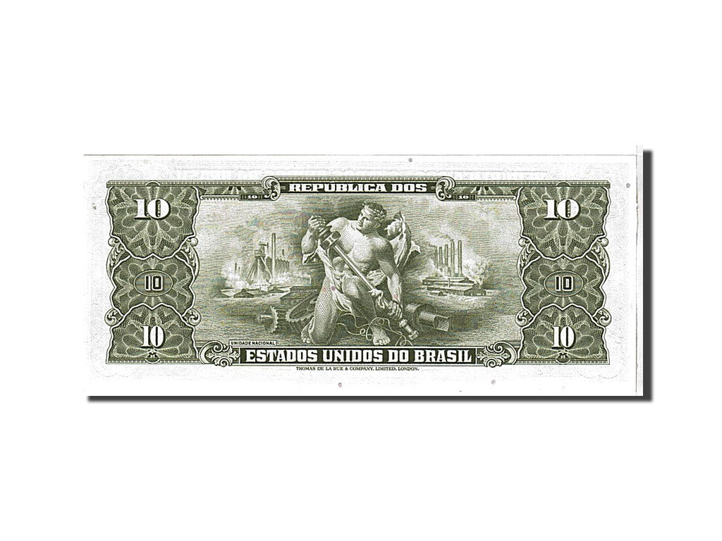 Banknote, Brazil, 10 Cruzeiros, 1962, UNC(65-70)