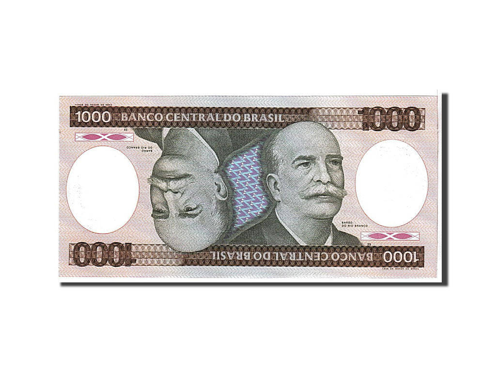 Banknote, Brazil, 1000 Cruzeiros, 1986, KM:201d, UNC(65-70)
