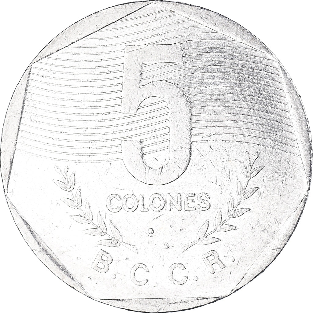 Munten, Costa Rica, 5 Colones, 1983