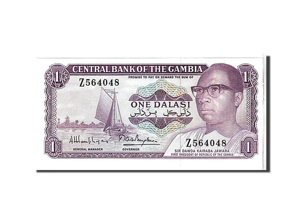 Banknote, Gambia, 1 Dalasi, 1971, UNC(65-70)