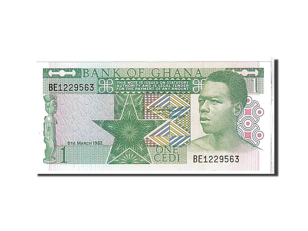 Billet, Ghana, 1 Cedi, 1982, KM:17b, NEUF