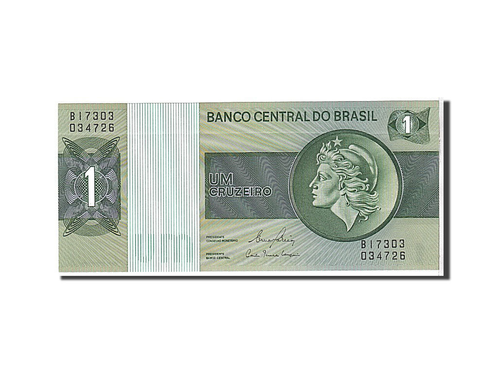 Banknote, Brazil, 1 Cruzeiro, 1980, KM:191Ac, UNC(65-70)
