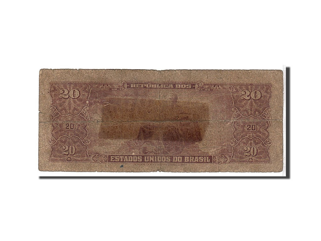 Banknote, Brazil, 20 Cruzeiros, 1962, KM:178, VF(20-25)