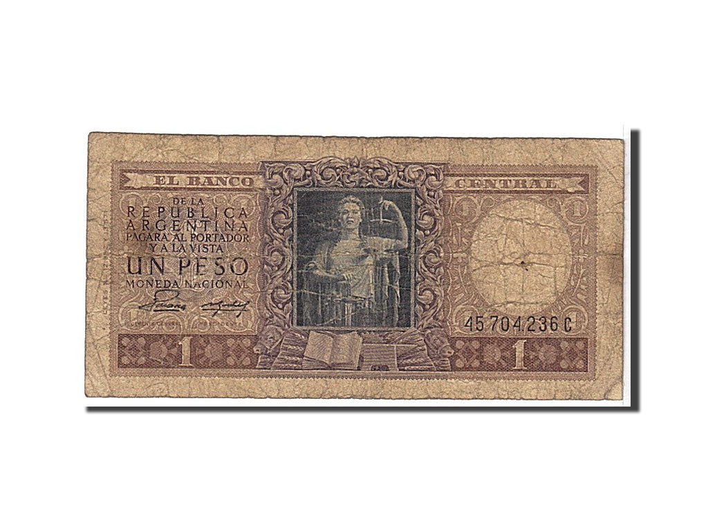Billet, Argentine, 1 Peso, 1956, TB