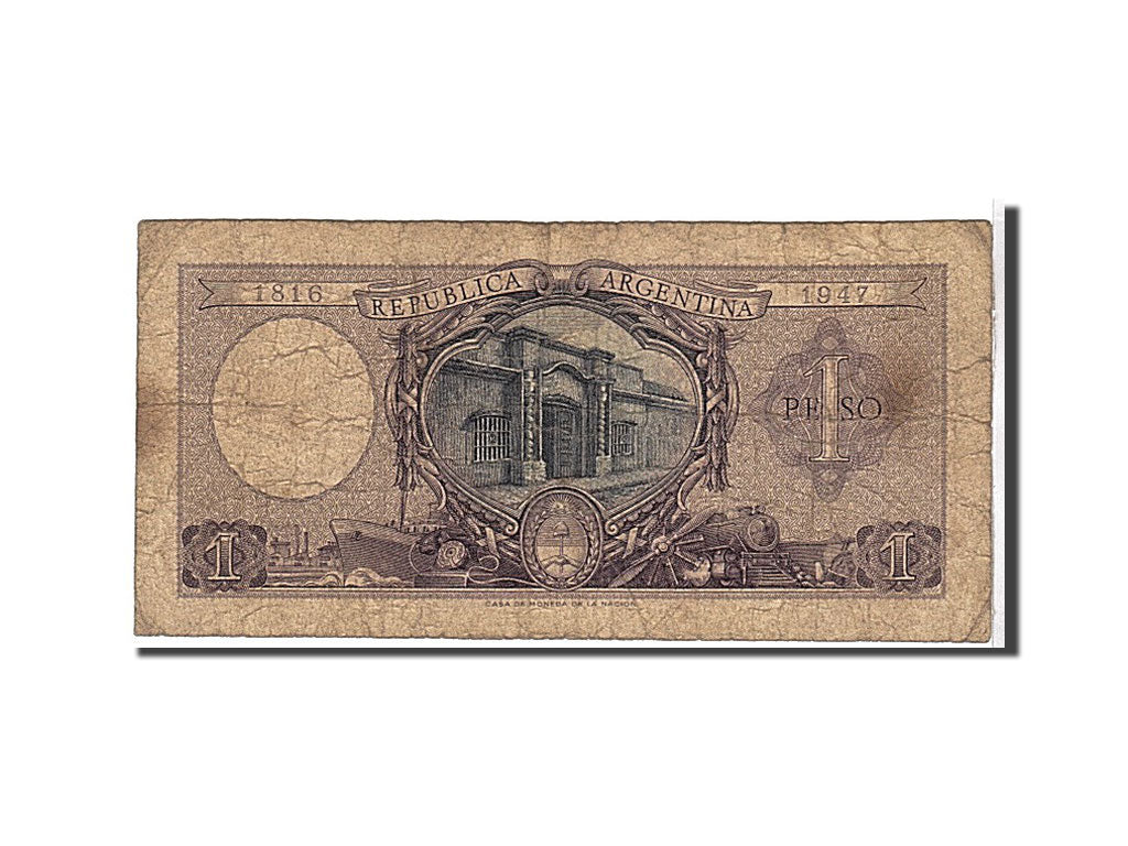 Billet, Argentine, 1 Peso, 1956, TB