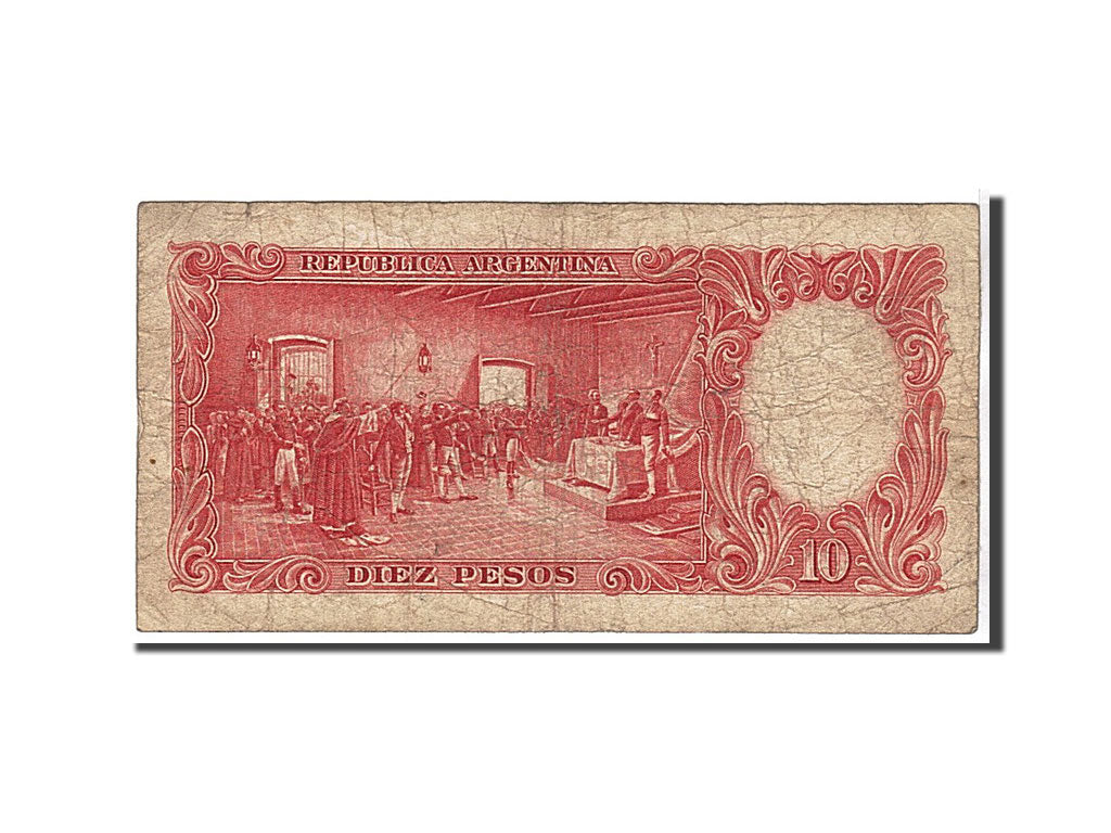 Banknot, Argentina, 10 Pesos, 1942, VF(20-25)