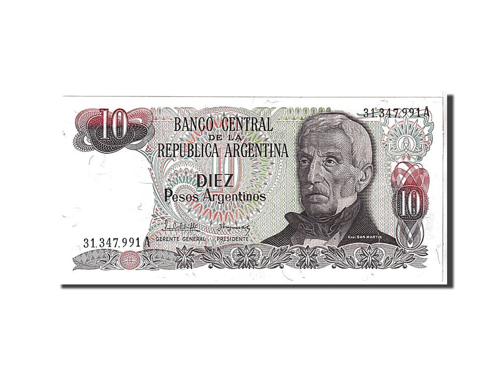 Banknote, Argentina, 10 Pesos Argentinos, 1983, KM:313a, UNC(65-70)