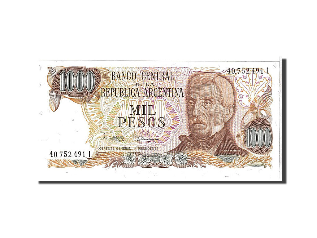 Billete, 1000 Pesos Argentinos, 1984, Argentina, KM:317b, UNC