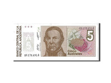 Billet, Argentine, 5 Australes, 1985, KM:324b, NEUF