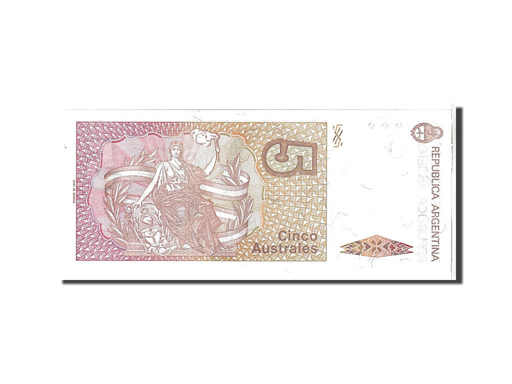 Billet, Argentine, 5 Australes, 1985, KM:324b, NEUF