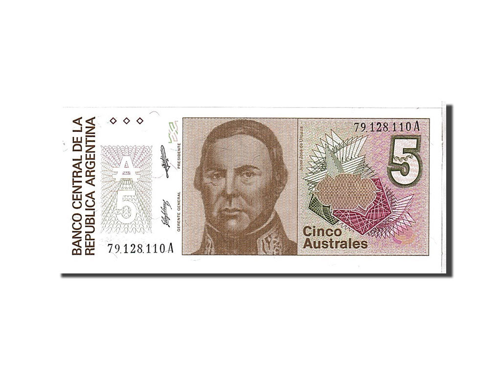 Billet, Argentine, 5 Australes, 1985, KM:324b, NEUF