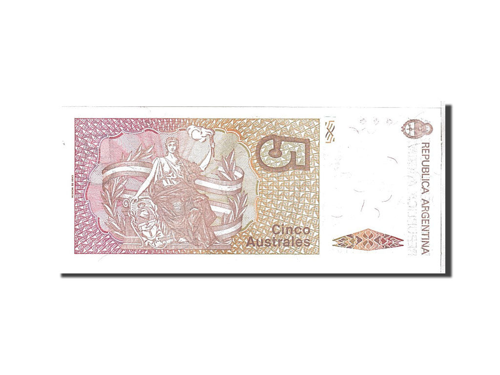 Billet, Argentine, 5 Australes, 1985, KM:324b, NEUF