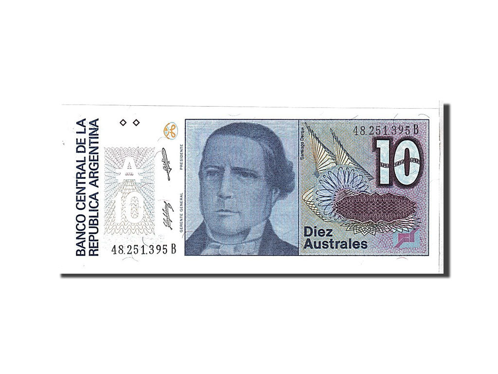 Billet, Argentine, 10 Australes, 1985, KM:325b, NEUF