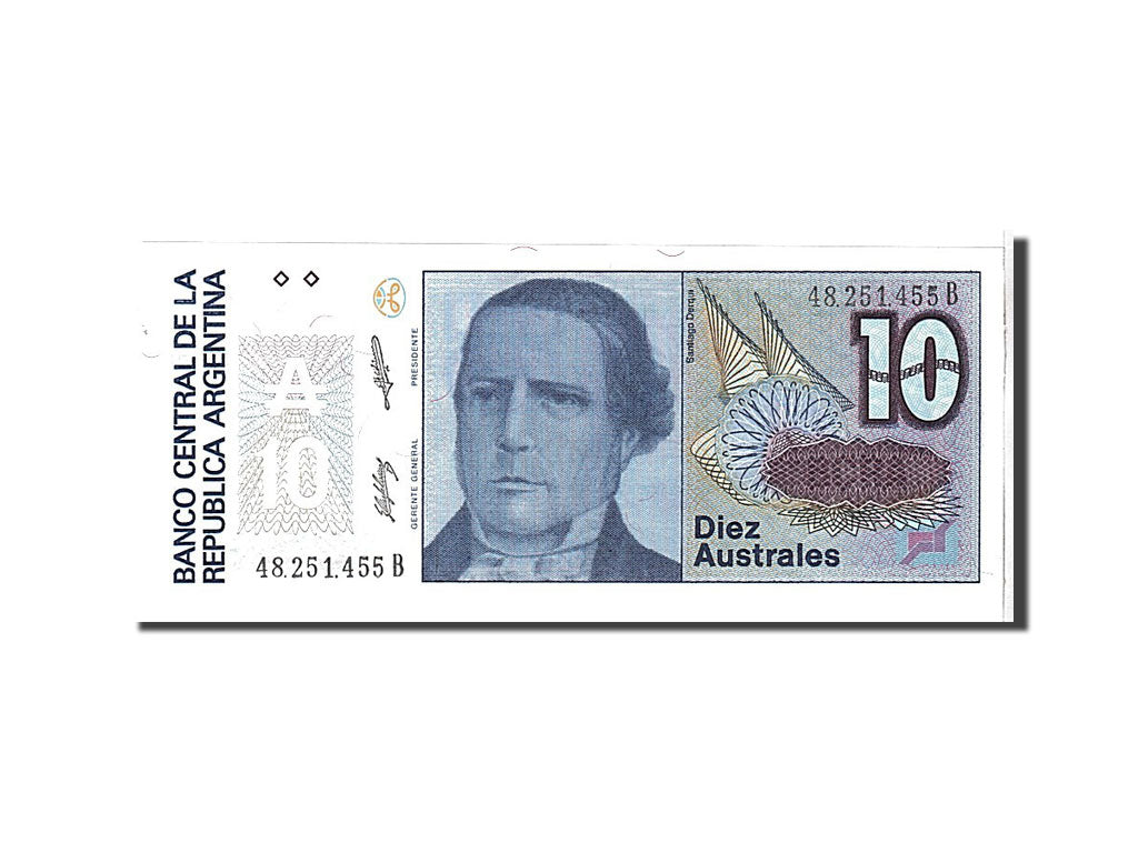 Billet, Argentine, 10 Australes, 1985, KM:325b, NEUF