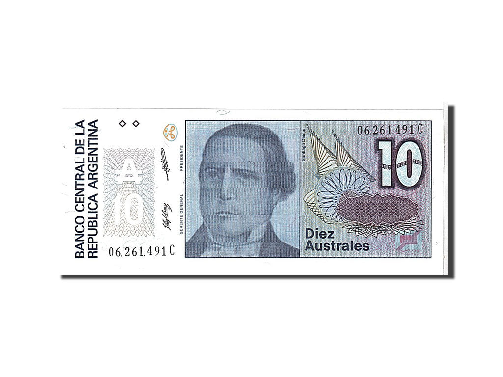 Billet, Argentine, 10 Australes, 1985, KM:325b, NEUF
