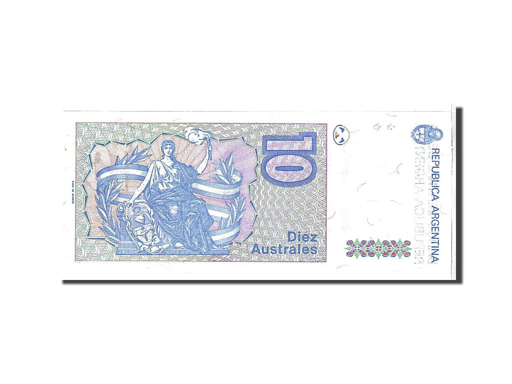 Billet, Argentine, 10 Australes, 1985, KM:325b, NEUF