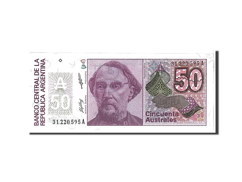 Banknote, Argentina, 50 Australes, 1986, KM:326b, UNC(65-70)