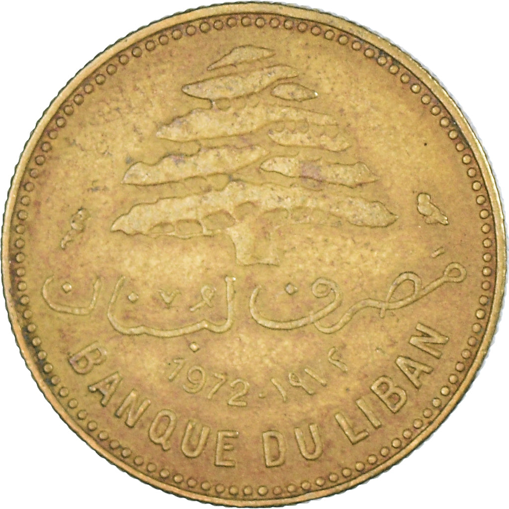 Monnaie, Liban , 5 Piastres, 1972
