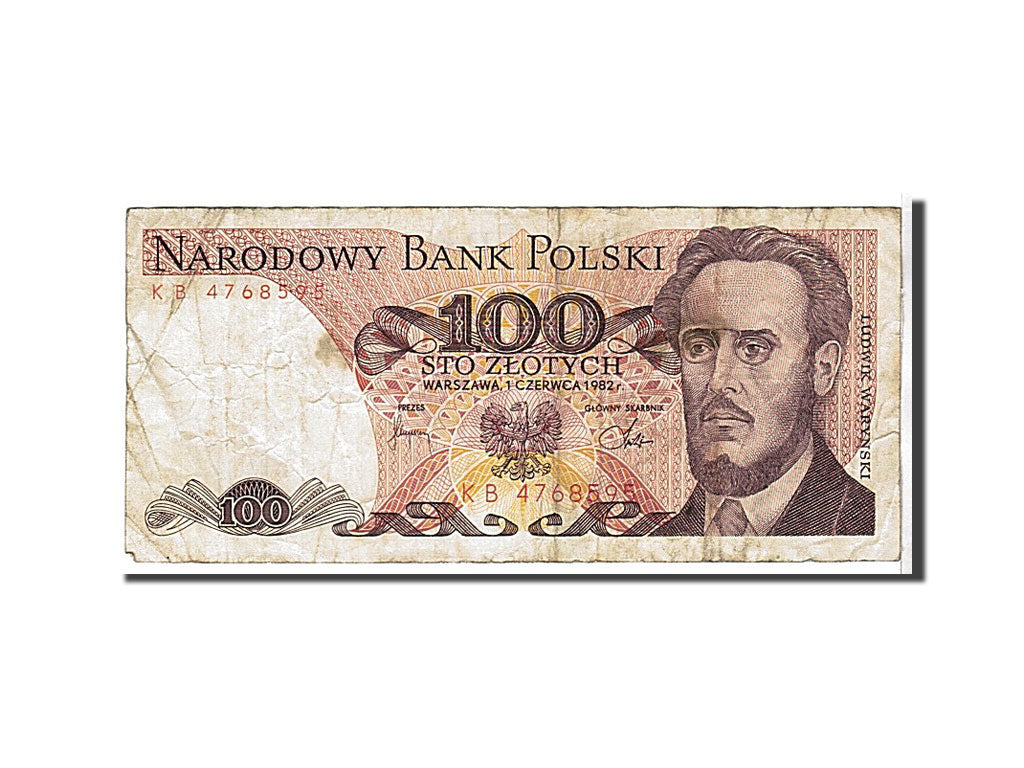 Billet, Pologne, 100 Zlotych, 1982, TB+