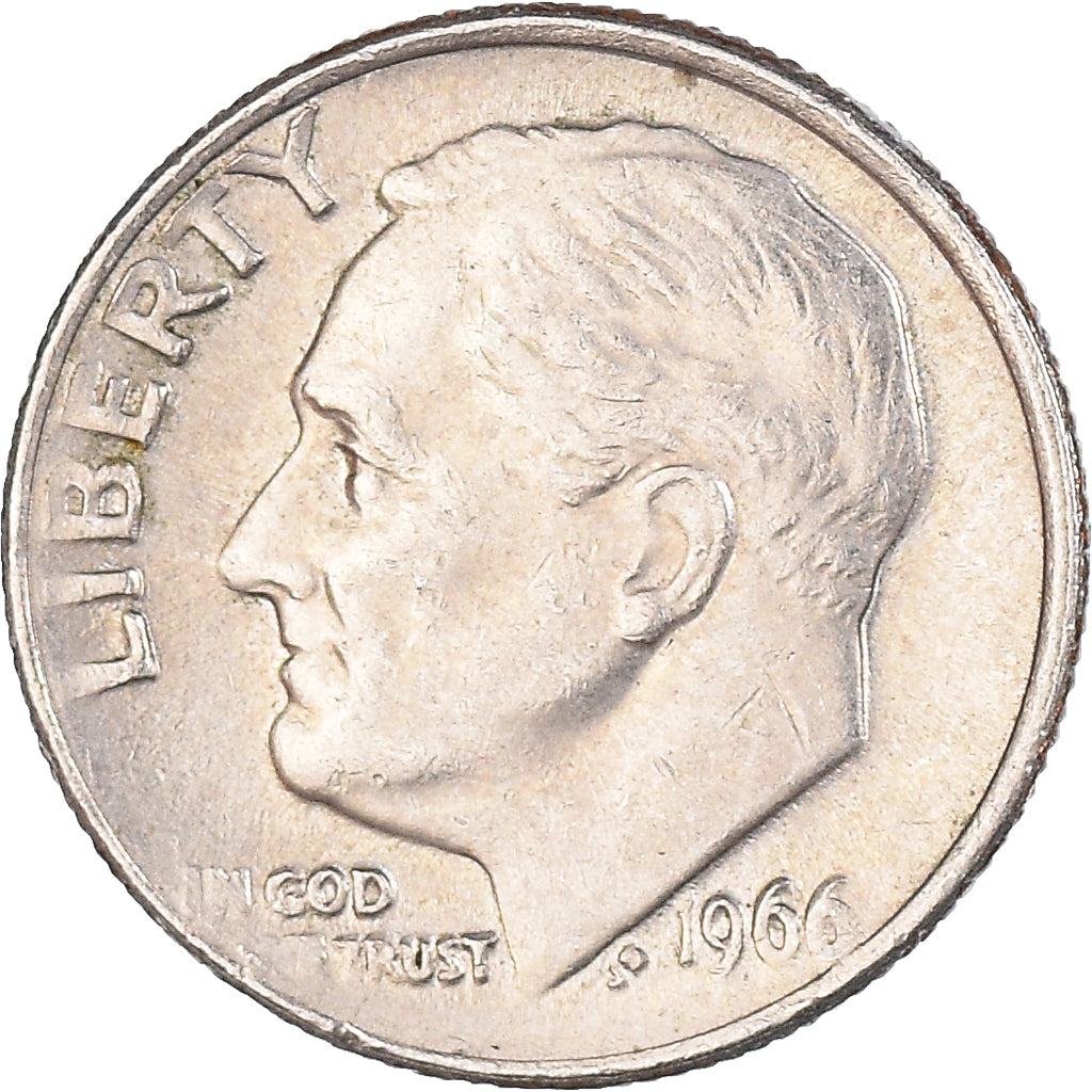 Münze, Vereinigte Staaten, Dime, 1966