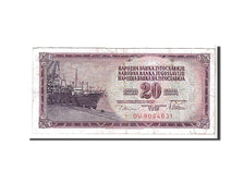 Billet, Yougoslavie, 20 Dinara, 1974, TTB