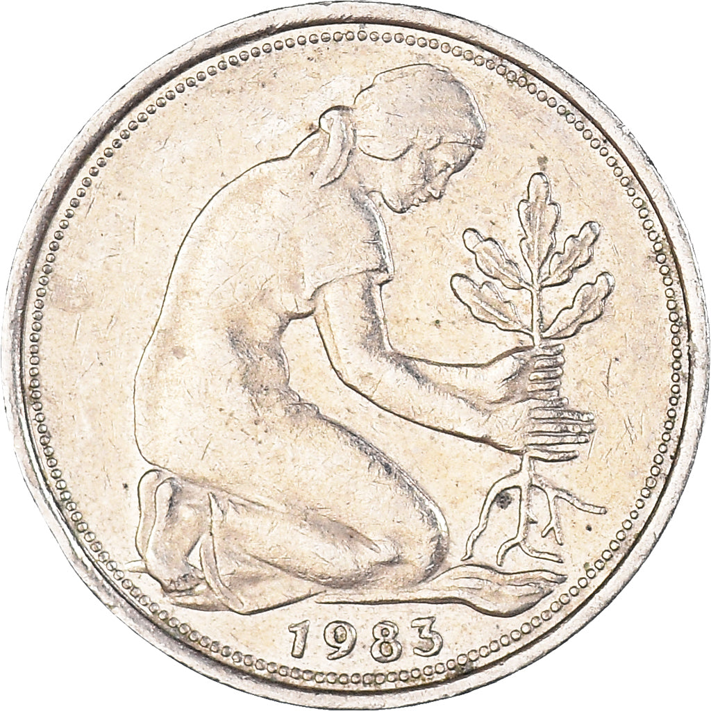 Munten, Federale Duitse Republiek, 50 Pfennig, 1983