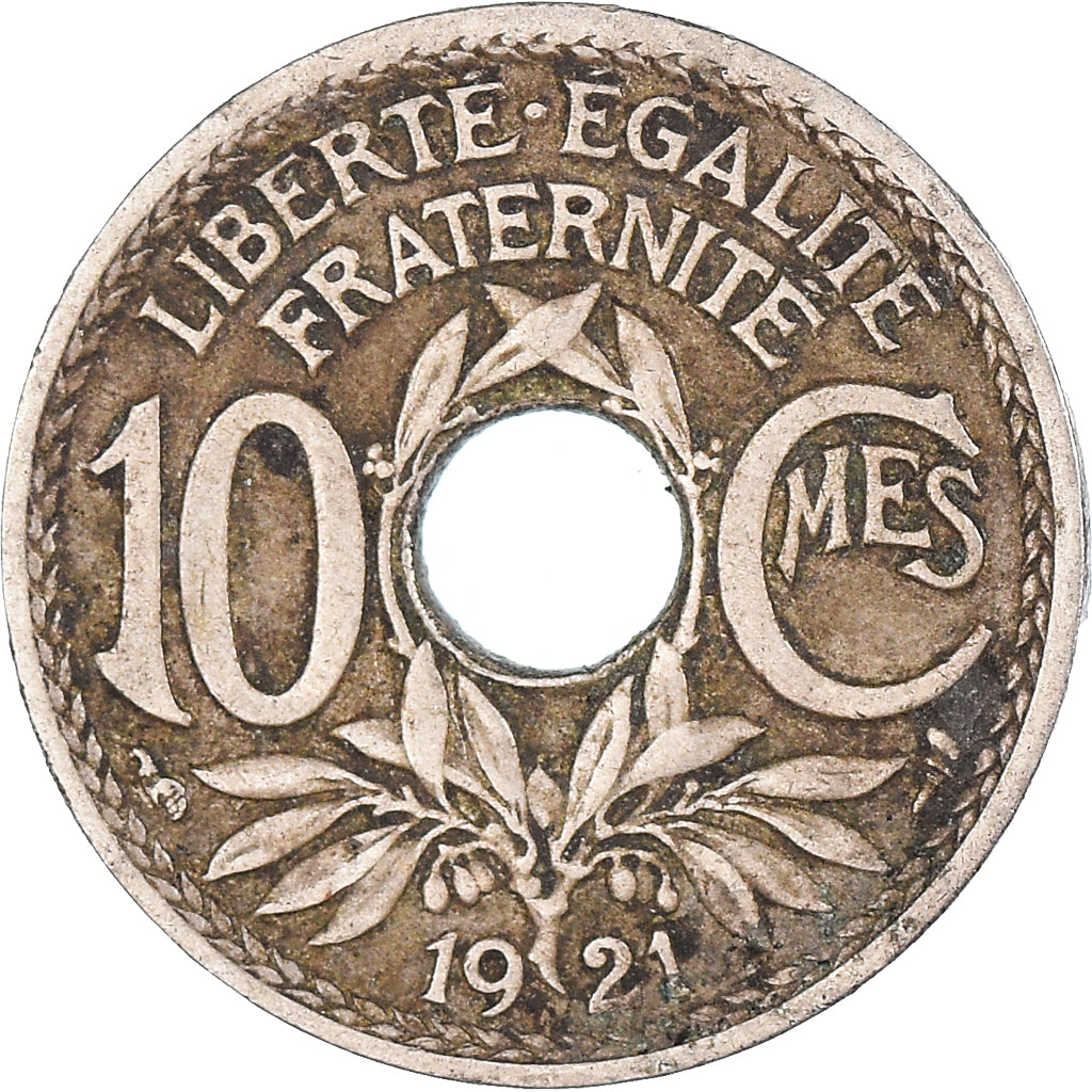 France, 10 Centimes, 1921
