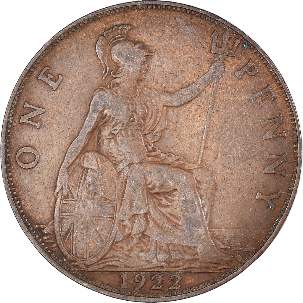 Monnaie, Grande-Bretagne, Penny, 1922