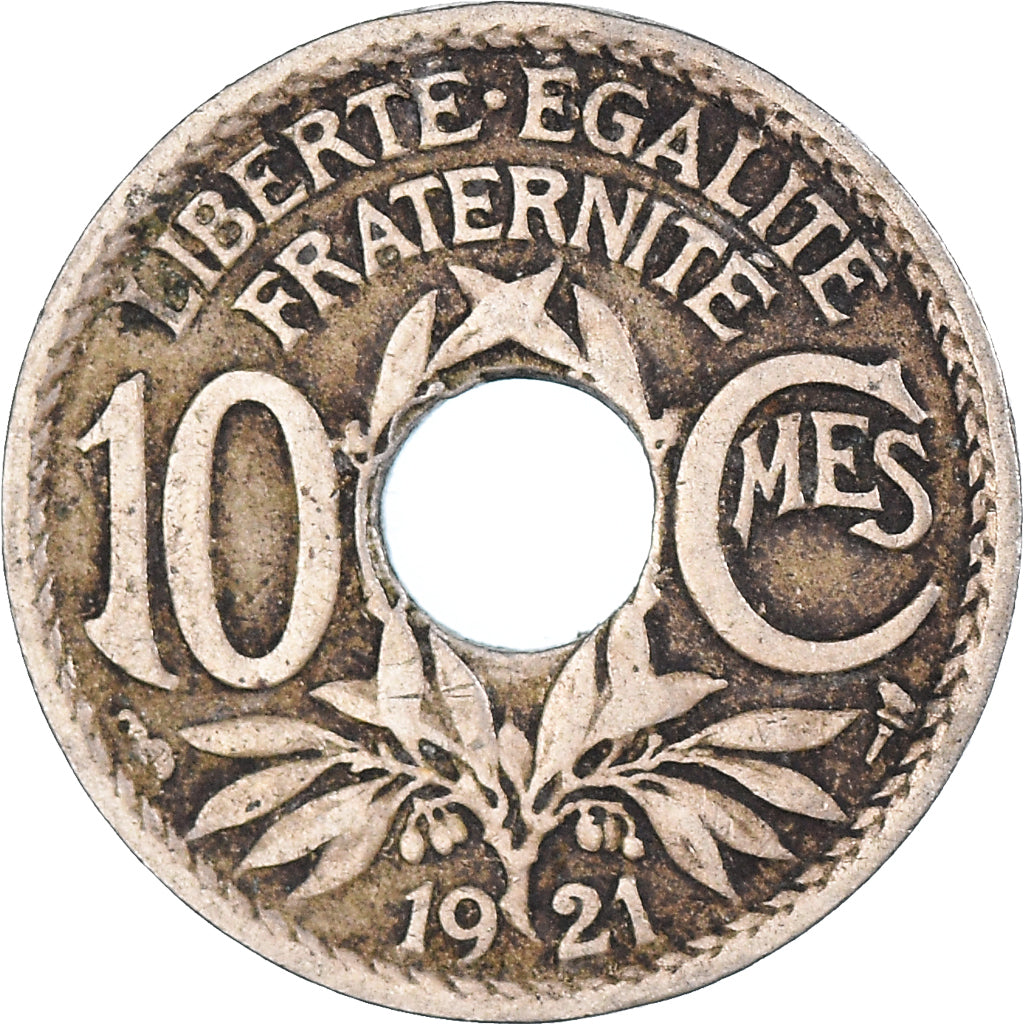 France, 10 Centimes, 1921