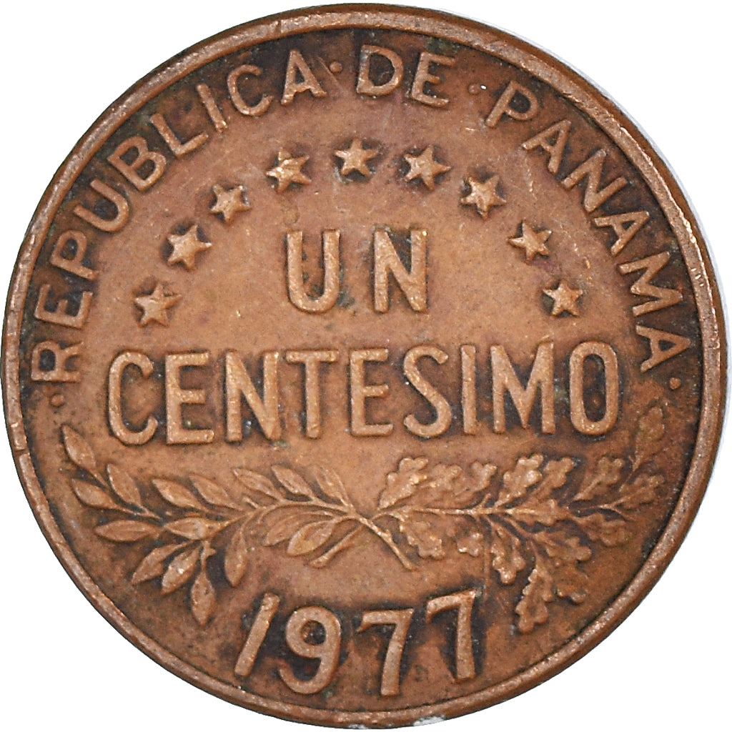 Moneta, Panama, Centesimo, 1977