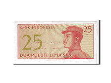 Billet, Indonésie, 25 Sen, 1964, KM:93a, NEUF