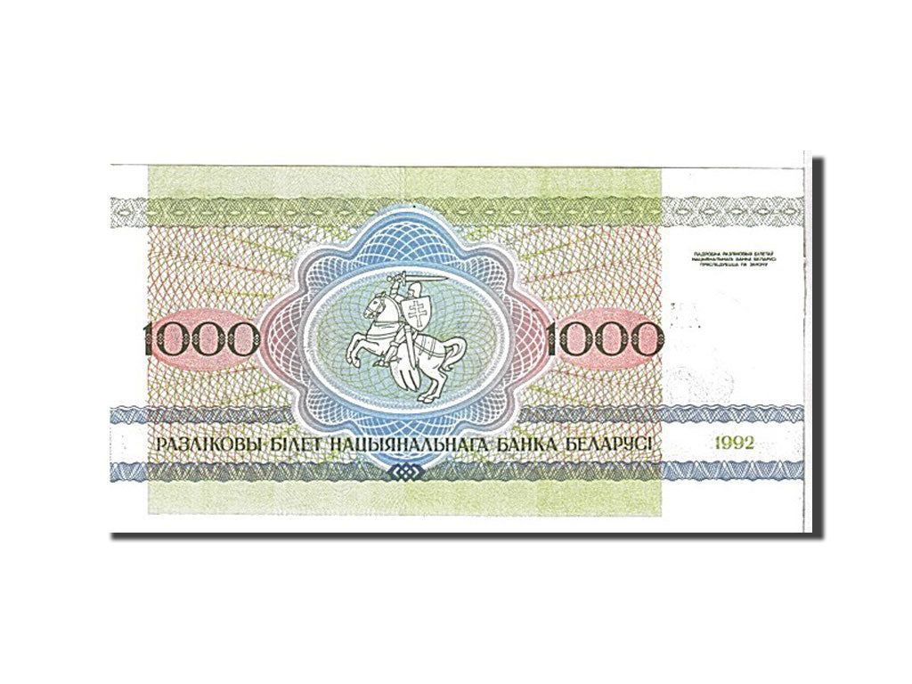 Billet, Bélarus, 1000 Rublei, 1992, NEUF