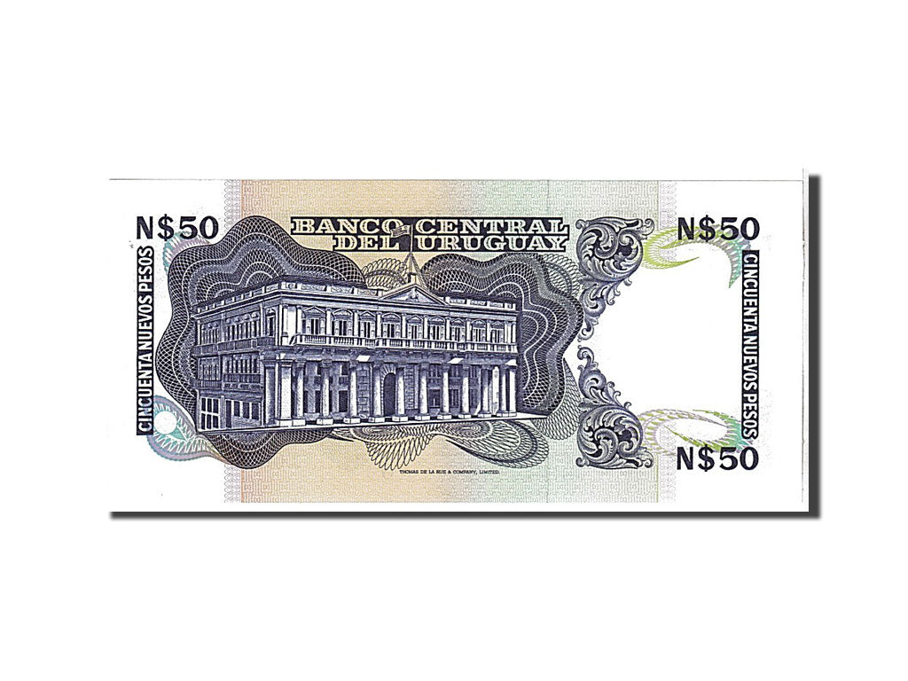 Banknote, Uruguay, 50 Nuevos Pesos, 1988, KM:61a, UNC(65-70)