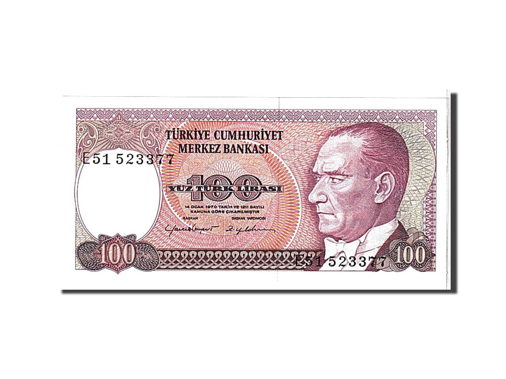 Banknote, Turkey, 100 Lira, 1984, KM:194a, UNC(65-70)