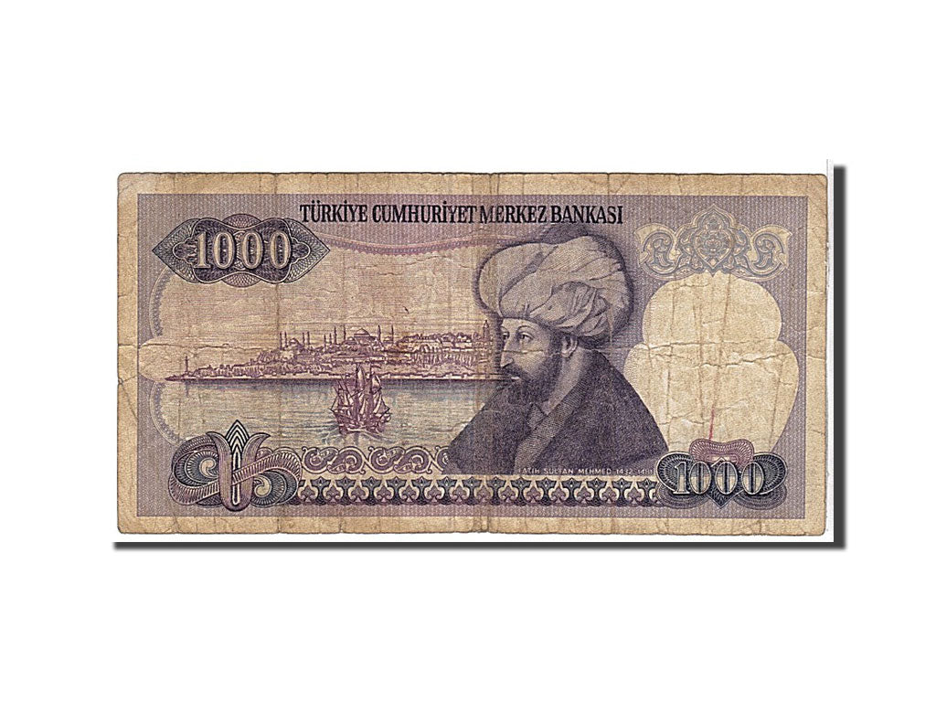 Billet, Turquie, 1000 Lira, 1986, TB