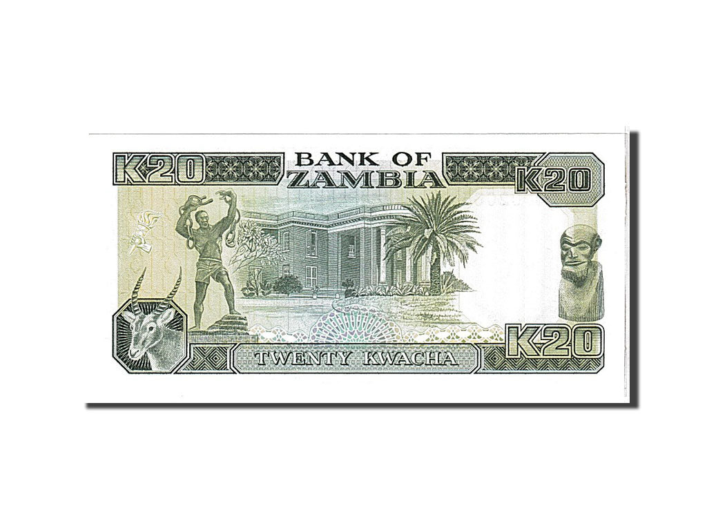 Banknote, Zambia, 20 Kwacha, 1989, KM:32b, UNC(65-70)